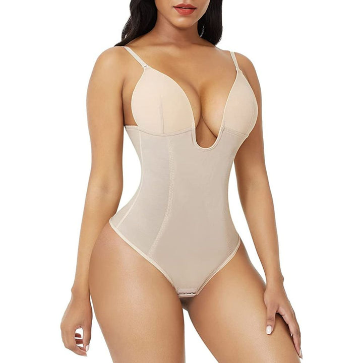 Women Shapewear Backless Body Bra Shaper Womens Plus Size Plunge Invishaper Low  Back Thong Bodysuits Open Crotch Daily Use, Coffee, Small : :  Clothing, Shoes & Accessories